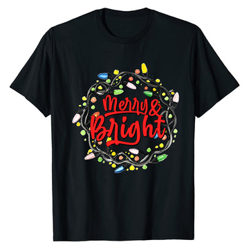 Merry & Bright Festive  T-Shirt