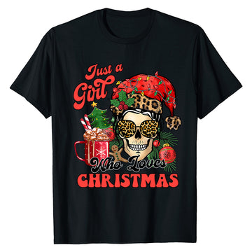 Just a Girl Holiday  T-Shirt