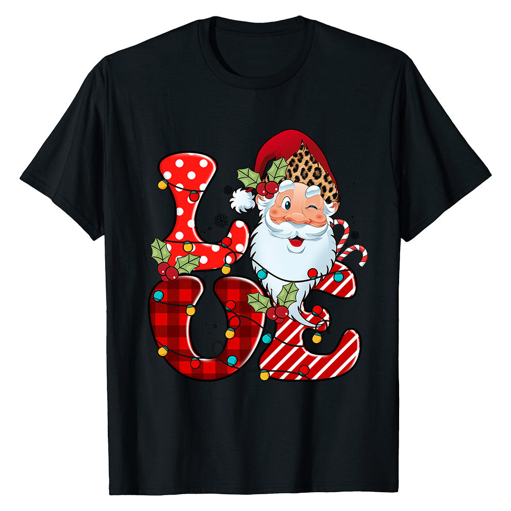 Santa Love Christmas  T-Shirt