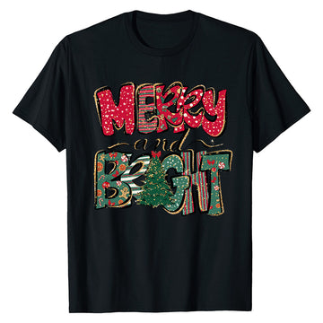 Merry & Bright Christmas  T-Shirt