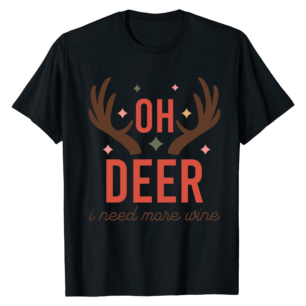 Oh Deer Wine  T-Shirt