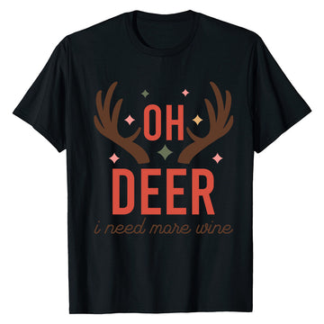 Oh Deer Wine  T-Shirt