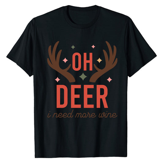 Oh Deer Wine  T-Shirt