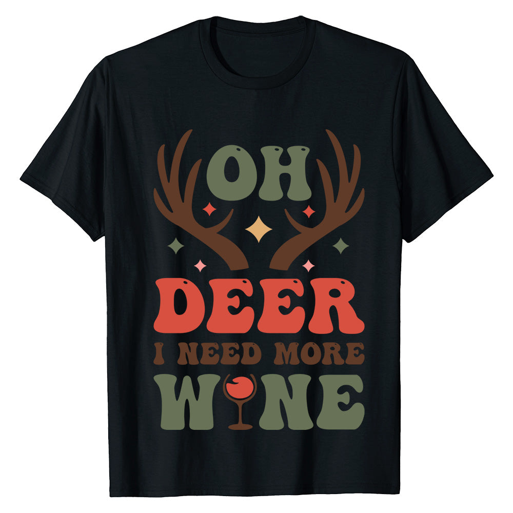 Oh Deer Wine  T-Shirt