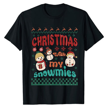 Christmas Snowmies  T-Shirt