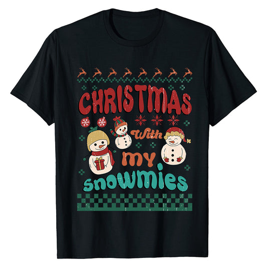 Christmas Snowmies  T-Shirt