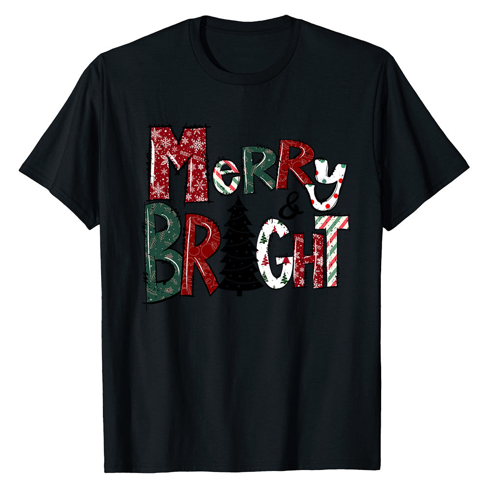 Merry & Bright Holiday  T-Shirt