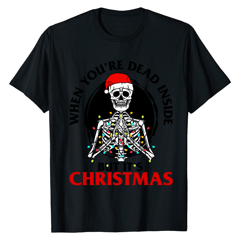 Funny Skeleton Xmas  T-Shirt