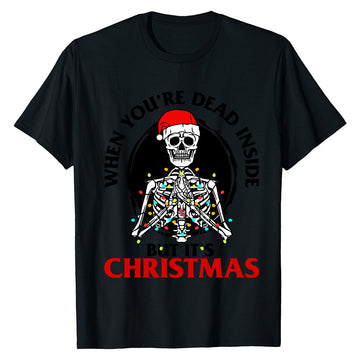 Funny Skeleton Xmas  T-Shirt