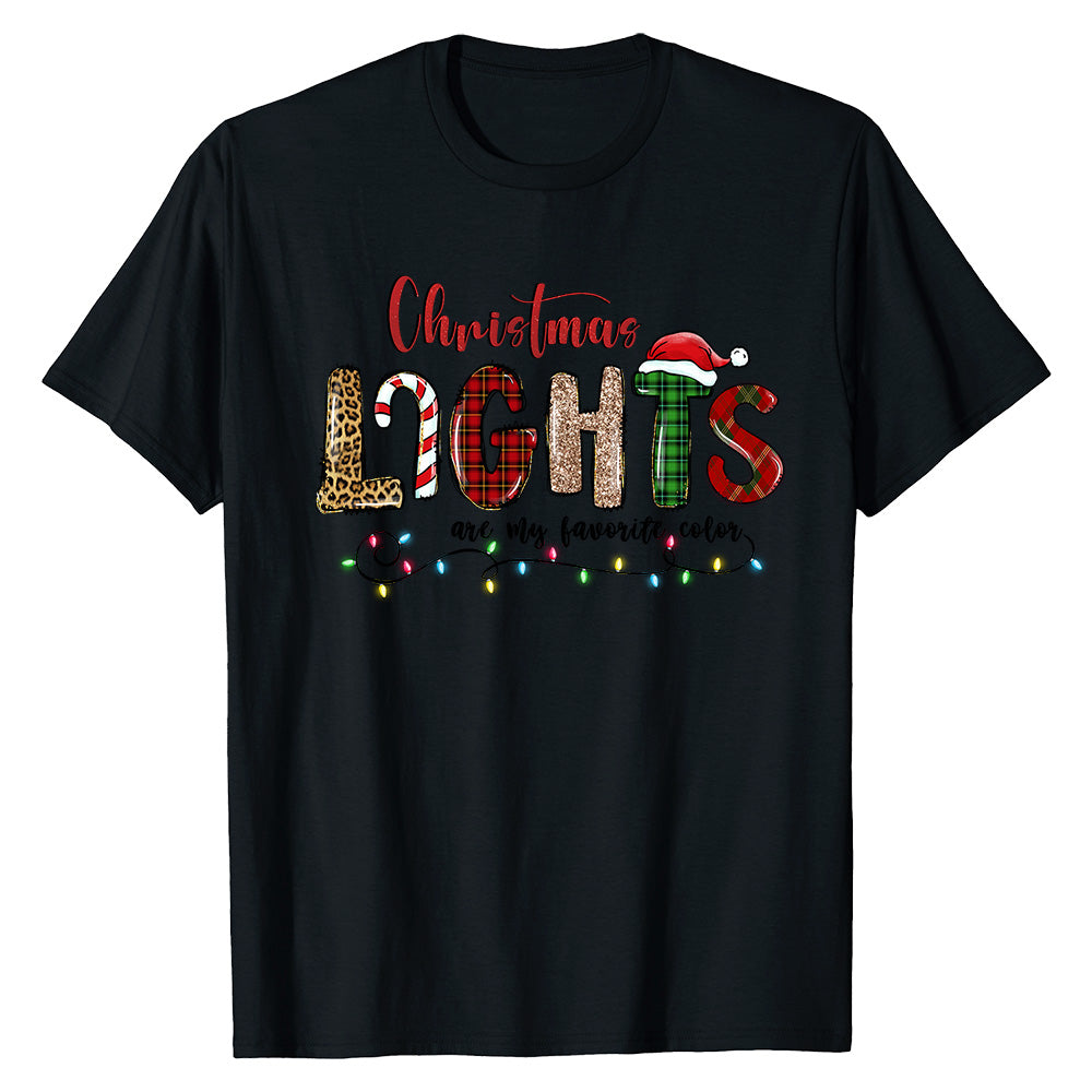 Festive Christmas Lights  T-Shirt