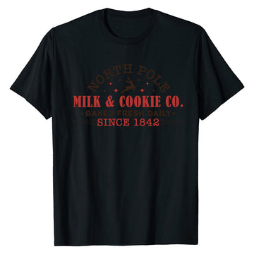 North Pole Milk & Cookie  T-Shirt