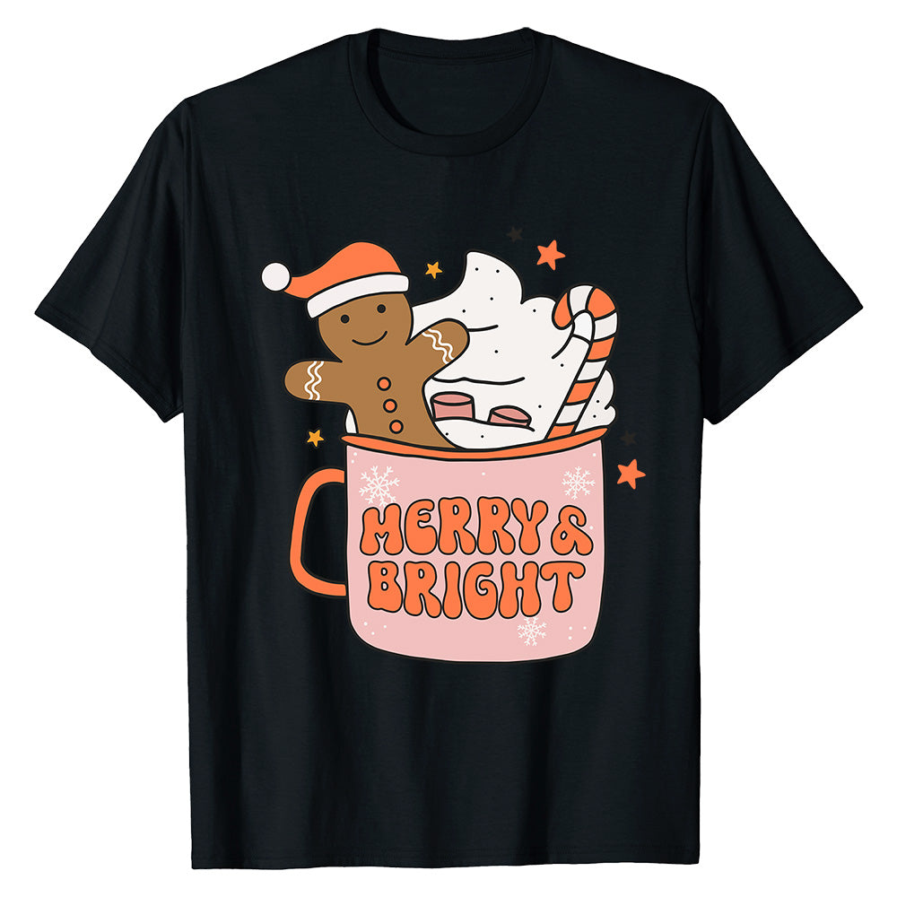 Merry & Bright Christmas   T-Shirt