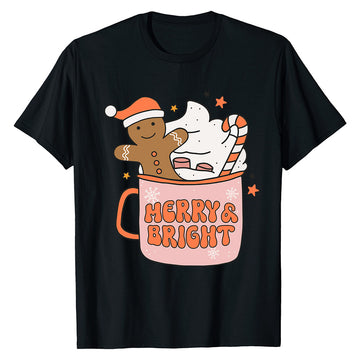 Merry & Bright Christmas   T-Shirt