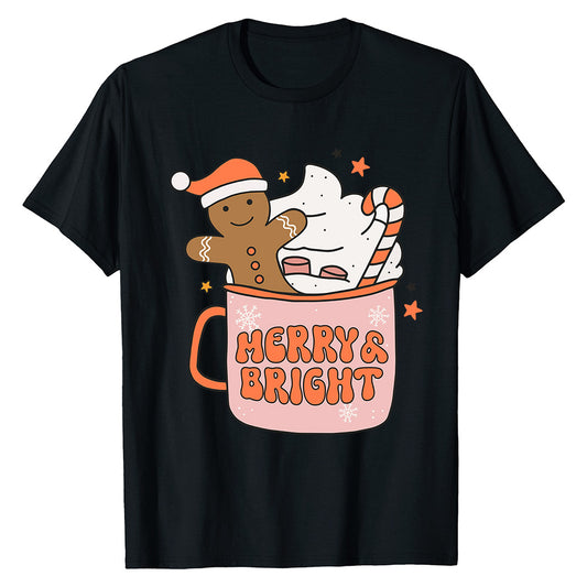 Merry & Bright Christmas   T-Shirt
