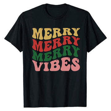 Merry Vibes Holiday  T-Shirt