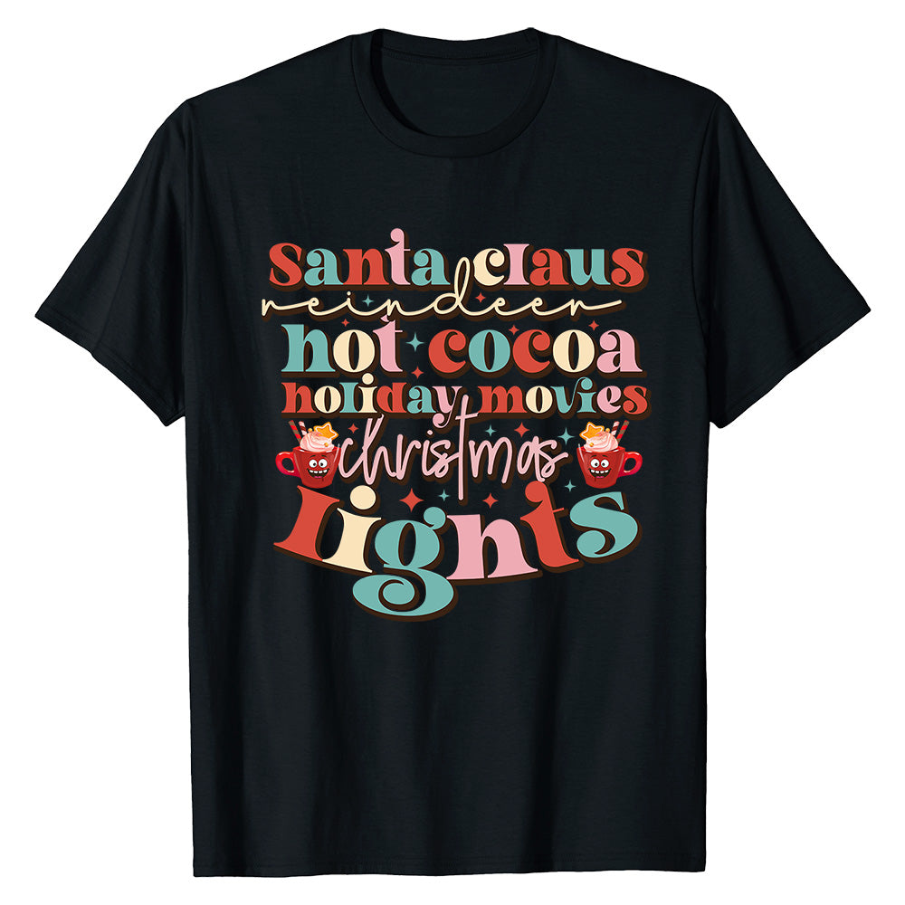 Festive Words Christmas  T-Shirt