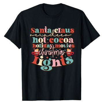 Festive Words Christmas  T-Shirt