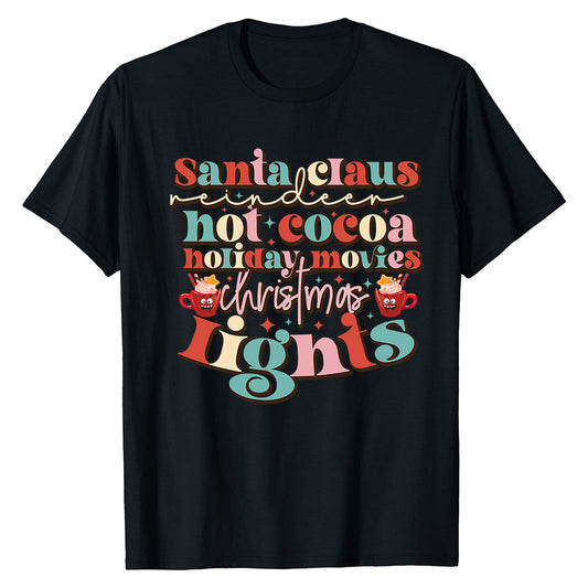 Festive Words Christmas  T-Shirt