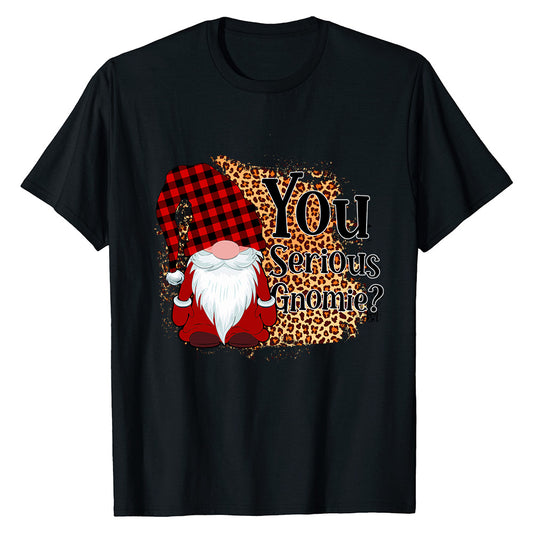 Gnome Fun Leopard  T-Shirt