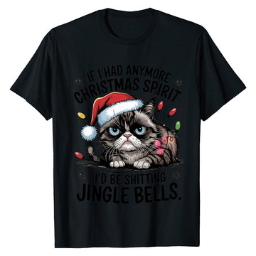 Funny Cat Christmas  T-Shirt
