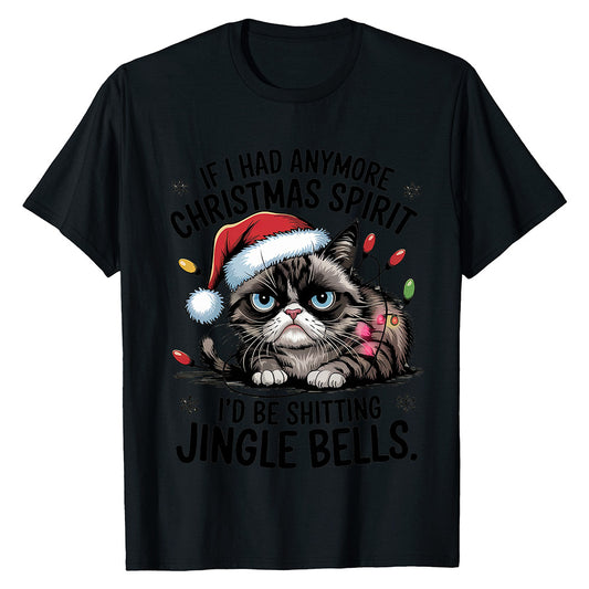 Funny Cat Christmas  T-Shirt