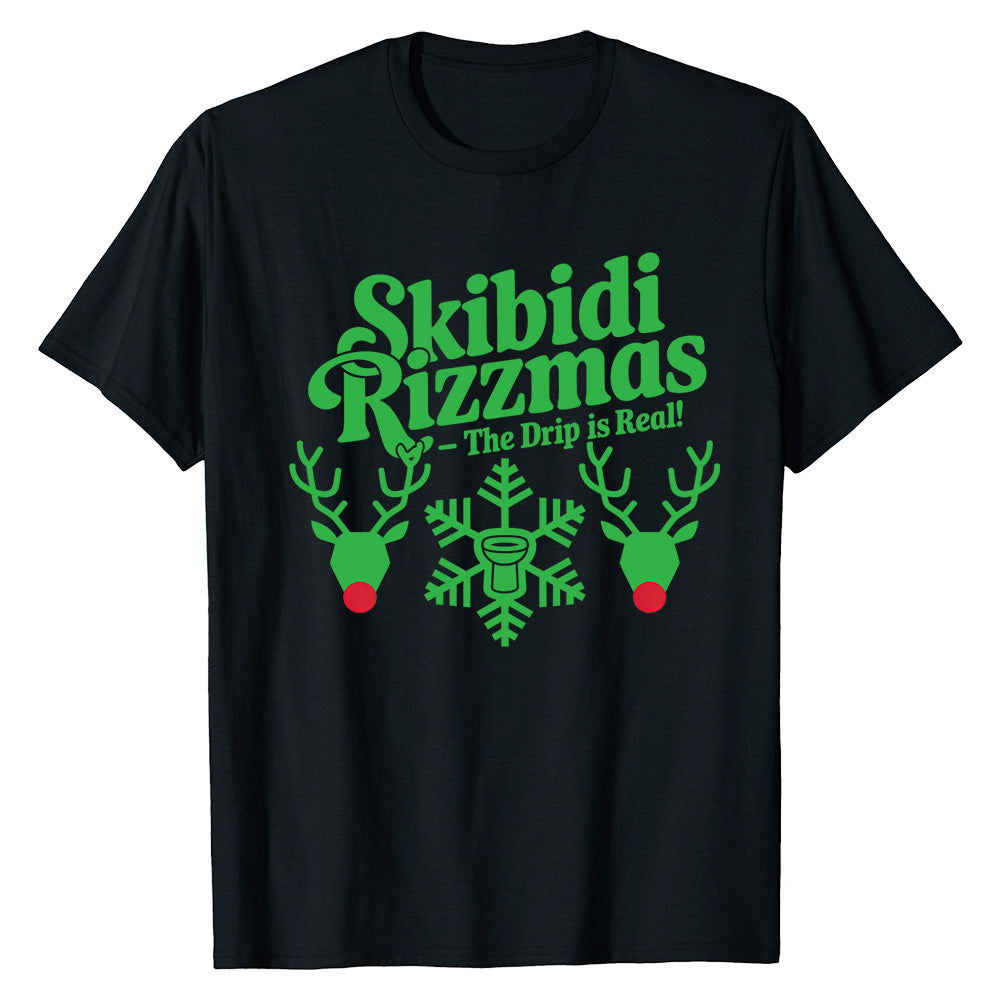Skibidi Rizzmas  - Festive Fun T-Shirt