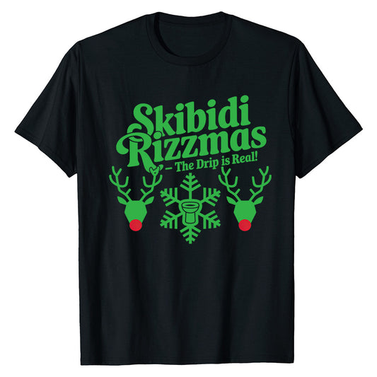 Skibidi Rizzmas  - Festive Fun T-Shirt