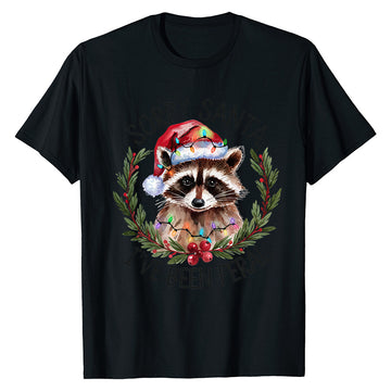 Feral Xmas Raccoon  T-Shirt