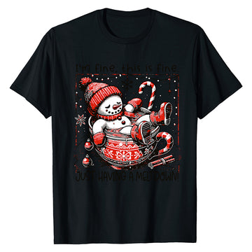 Melting Snowman  Fun Winter Wear T-Shirt