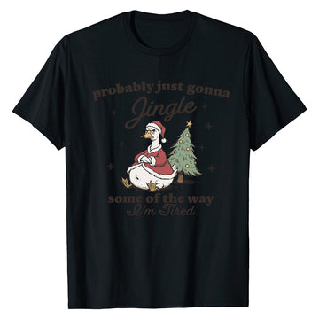 Tired Holiday Duck  T-Shirt