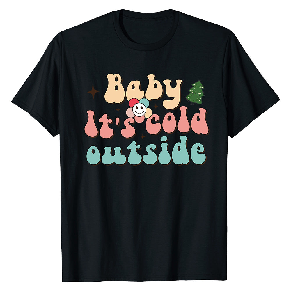 Cold Outside Retro  T-Shirt