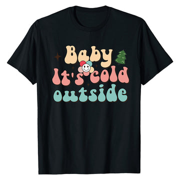 Cold Outside Retro  T-Shirt
