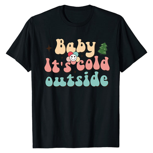 Cold Outside Retro  T-Shirt