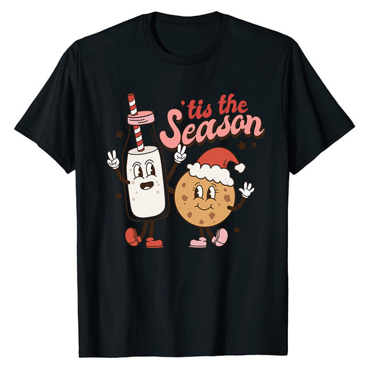 Festive Cookie & Milk  T-Shirt