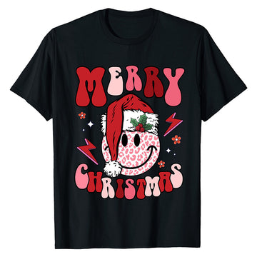 Merry Christmas Smiley  T-Shirt