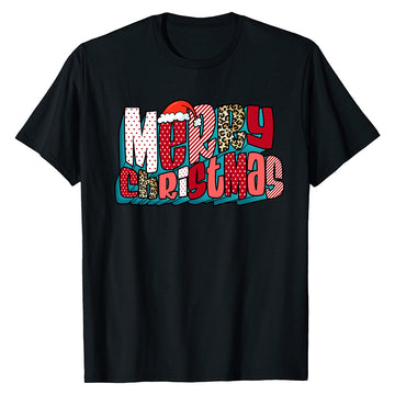 Festive Leopard Xmas Shirt T-Shirt