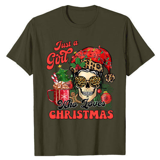 Just a Girl Holiday  T-Shirt