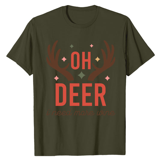 Oh Deer Wine  T-Shirt