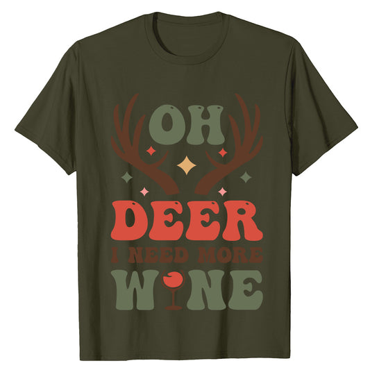 Oh Deer Wine  T-Shirt