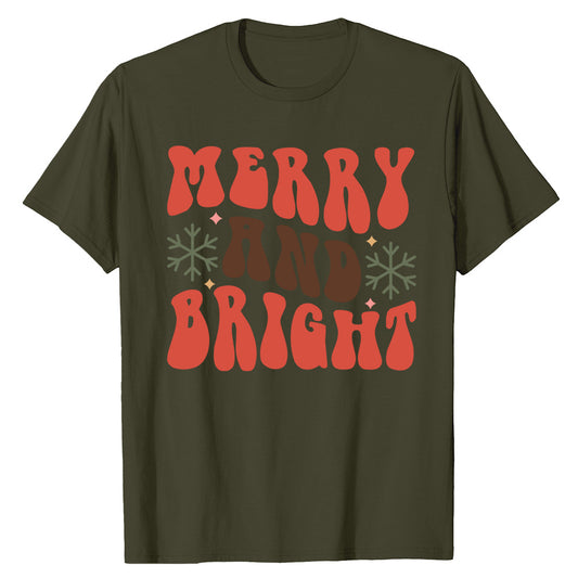 Merry & Bright Retro  T-Shirt