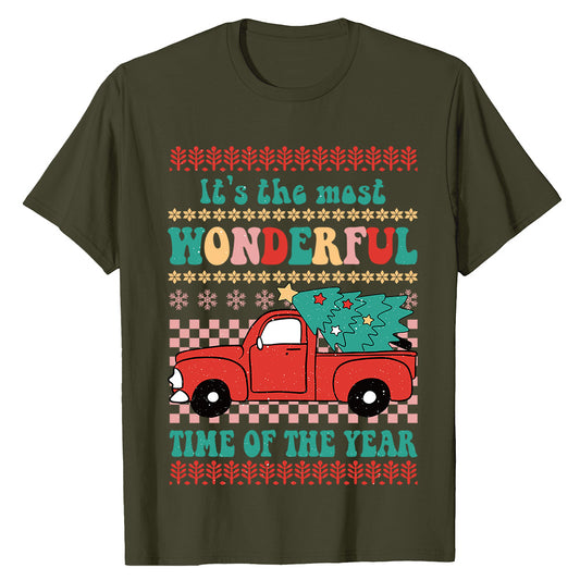 Festive Truck Christmas  T-Shirt