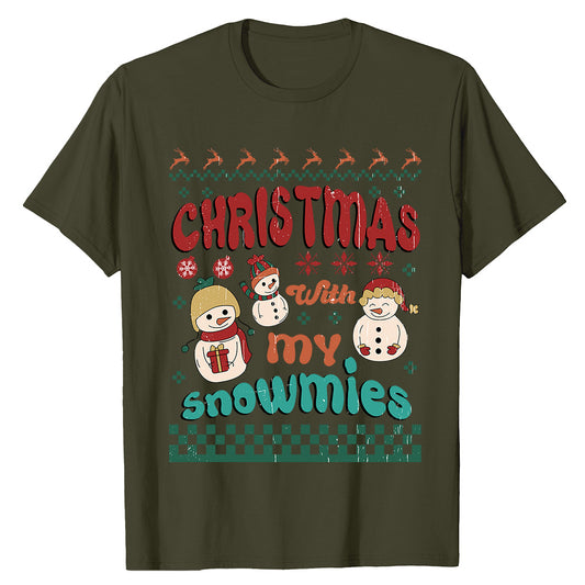 Christmas Snowmies  T-Shirt