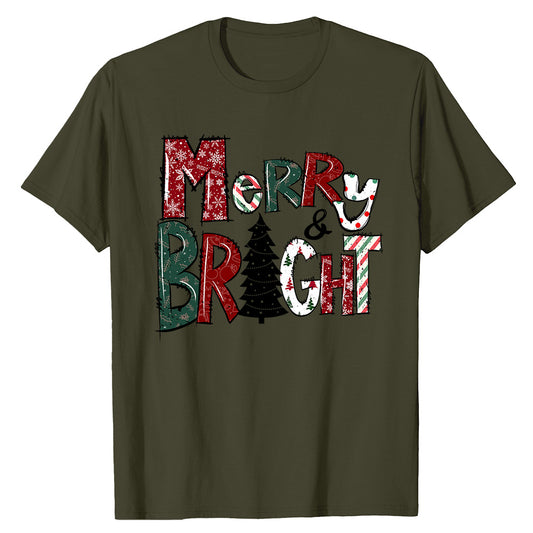 Merry & Bright Holiday  T-Shirt