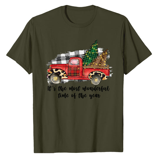 Vintage Holiday Truck  T-Shirt