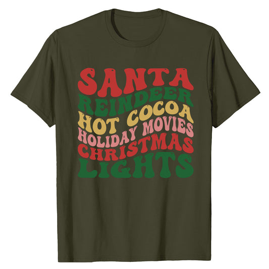 Festive Words Holiday  T-Shirt