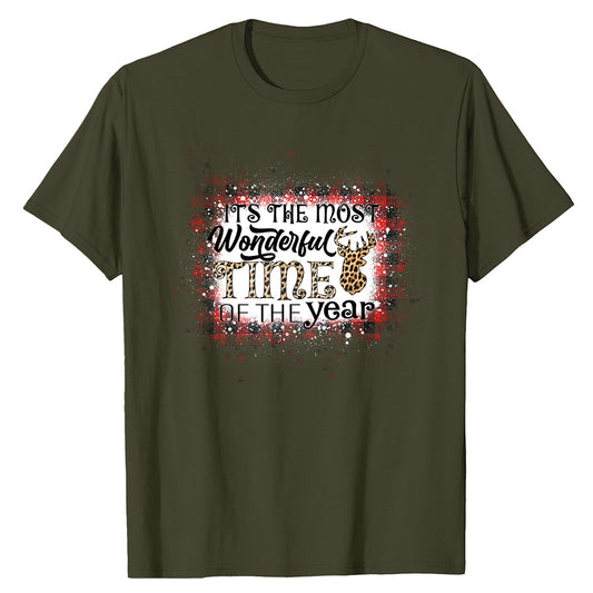 Festive Plaid Christmas  T-Shirt