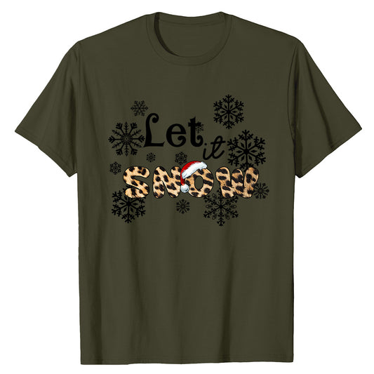Leopard Snow  T-Shirt