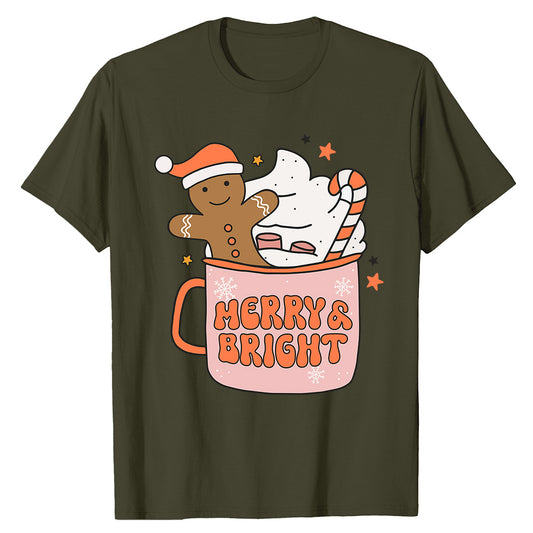 Merry & Bright Christmas   T-Shirt