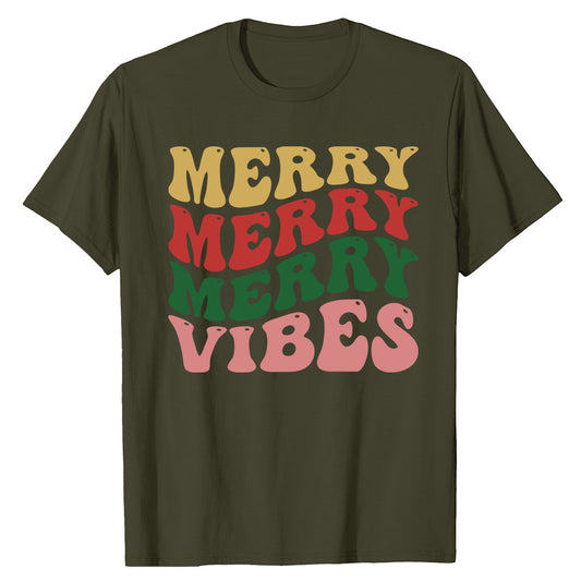 Merry Vibes Holiday  T-Shirt