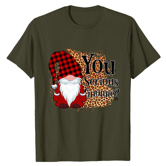 Gnome Fun Leopard  T-Shirt